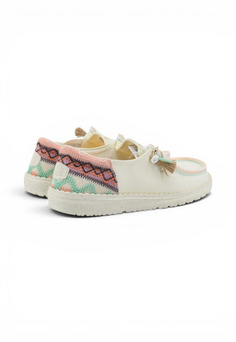 HEY DUDE Stringate Donna Bianco HD.45220-PE26-0NI