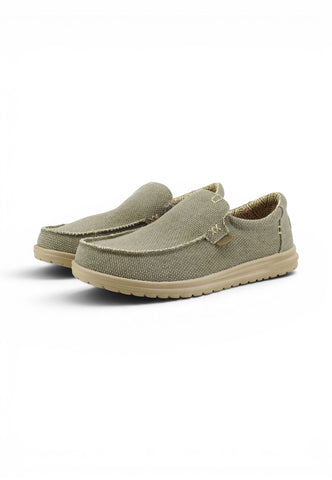 HEY DUDE Slip On Uomo Verde Beige HD.40124-PE26-3VE