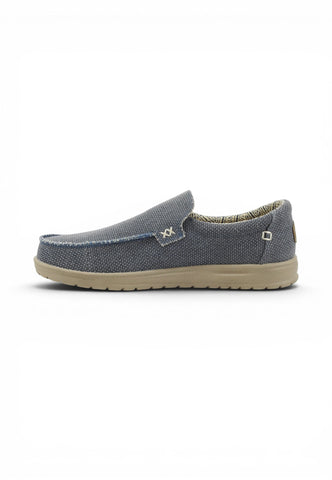 HEY DUDE Slip On Uomo Blu Beige HD.40124-PE26-4NL