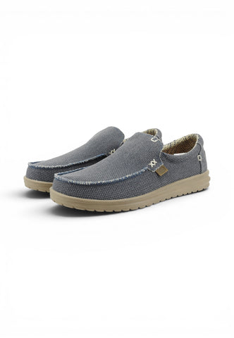 HEY DUDE Slip On Uomo Blu Beige HD.40124-PE26-4NL