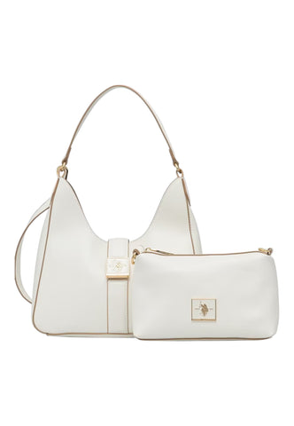U.S. POLO ASSN. Borsa A Spalla Donna Bianco BEUMF9045WVP802-PE26