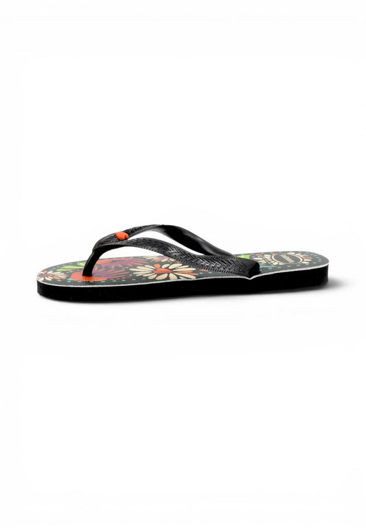 HAVAIANAS Ciabatte Infradito Donna Nero Rosso Multicolore 4150745-PE26-00090