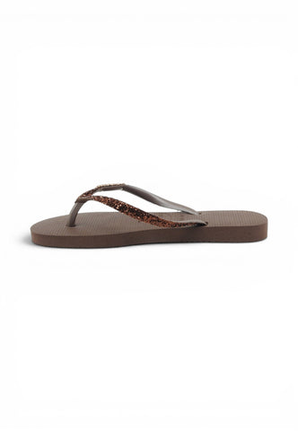 HAVAIANAS Ciabatte Infradito Donna Marrone Glitter 4146975-PE26-00727