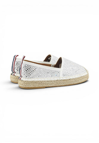 U.S. POLO ASSN. Espadrillas Donna Bianco Strass IBIZA001-PE26-WHI