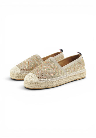 U.S. POLO ASSN. Espadrillas Donna Beige Strass IBIZA001-PE26-BEI016