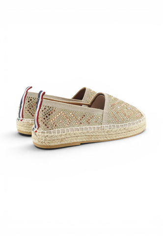 U.S. POLO ASSN. Espadrillas Donna Beige Strass IBIZA001-PE26-BEI016