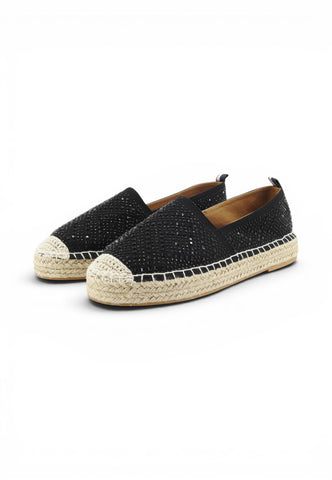 U.S. POLO ASSN: Espadrillas Donna Nero Strass IBIZA001-PE26-BLK