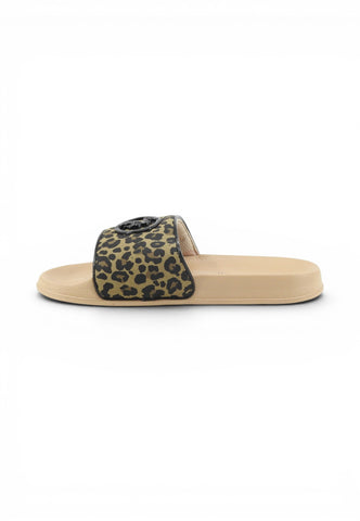 U.S. POLO ASSN: Ciabatte Donna Beige Nero Animalier IVY002F-PE26-BEI-LEO01
