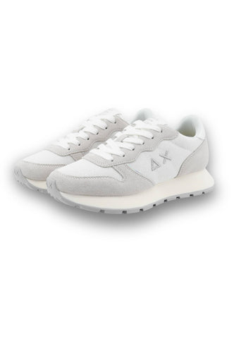 SUN68 Sneakers Donna Grigio Bianco Glitter Z36203-PE26-01