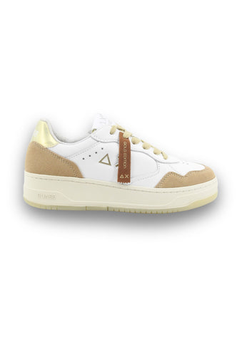 SUN68 Sneakers Donna Bianco Marrone Oro Z36253-PE26-0116