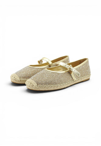 MICHAEL KORS Espadrillas Donna Oro Beige Strass 40S6LYFP3D-PE26-740