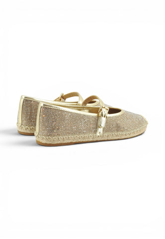 MICHAEL KORS Espadrillas Donna Oro Beige Strass 40S6LYFP3D-PE26-740