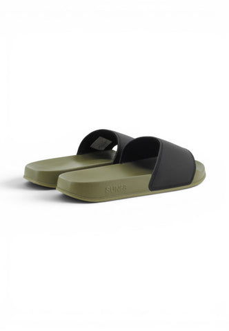 SUN68 Ciabatte Uomo Verde Nero X36101-PE26-1911