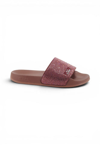SUN68 Ciabatte Donna Marrone Rosa Strass X36202-PE26-71