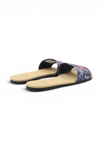 SUN68 Ciabatte Donna Blu Beige X36208-PE26-07