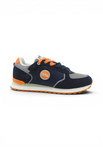 COLMAR Sneakers Uomo Blu Grigio Arancione TRAVISB009-PE26