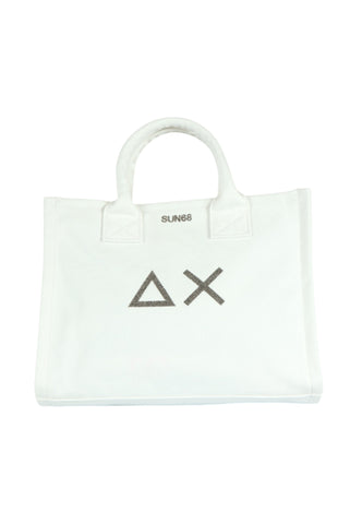 SUN68 Borsa A Mano Donna Bianco W36202-PE26-31