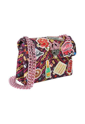 KURT GEIGER Borsa A Spalla Donna Viola Multicolore Strass 5019357609-PE26