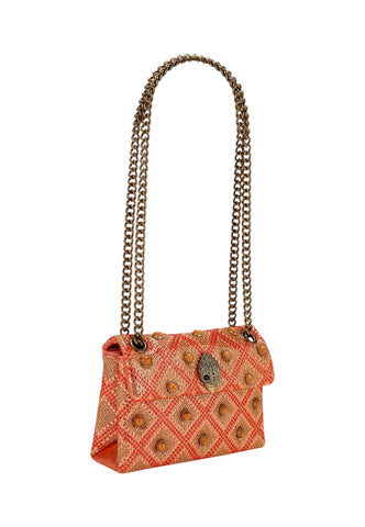 KURT GEIGER Borsa A Spalla Donna Arancione Strass 4374955609-PE26