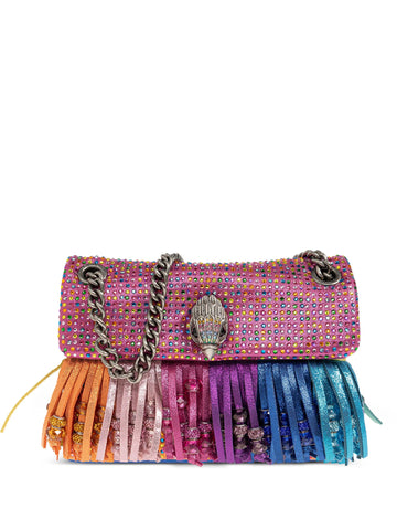 KURT GEIGER Borsa Tracolla Donna Multicolore Strass Frange 5607169609-PE26
