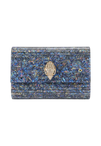 KURT GEIGER Borsa Tracolla Donna Blu Multicolore Glitter 512785979-PE26