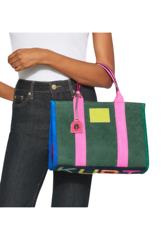 KURT GEIGER Borsa Shopper Donna Verde Rosa 5033575219-PE26