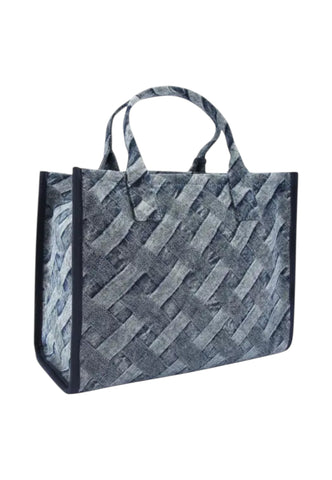KURT GEIGER Borsa Shopper Donna Blu Denim Bianco 5570788669-PE26
