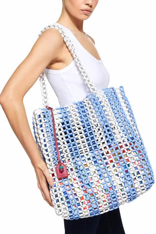 KURT GEIGER Borsa Shopper Donna Bianco Azzurro 4377289999-PE26