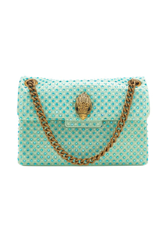 KURT GEIGER Borsa A Spalla Donna Verde Strass 5018173609-PE26