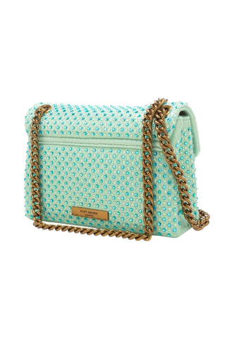 KURT GEIGER Borsa A Spalla Donna Verde Strass 5018173609-PE26
