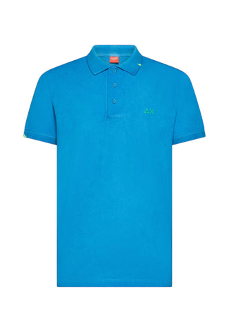 SUN68 T-Shirt Uomo Azzurro A36155-PE26-13