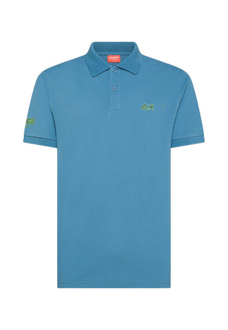 SUN68 T-Shirt Uomo Azzurro A36150-PE26-56