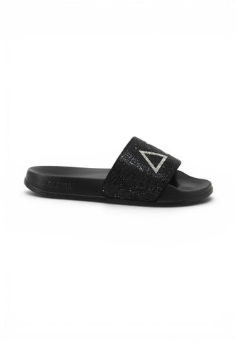 SUN68 Ciabatte Donna Nero Strass X36211-PE26-11