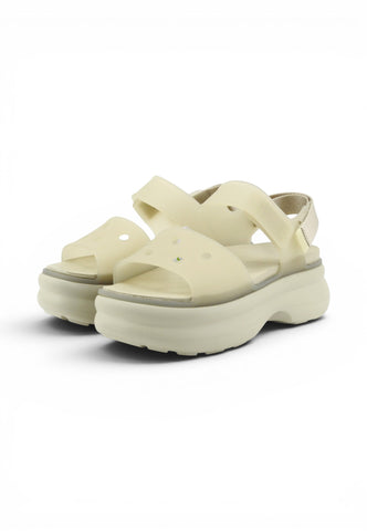 CROCS Sandali Donna Beige Bianco CR.212651-PE26-METE