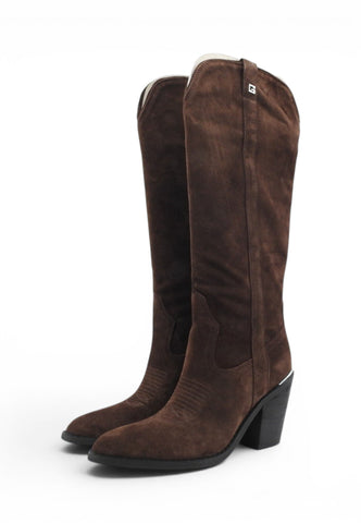 GUESS Stivali Tacco Donna Marrone FLTSN2SUE11-AI27-BROWN