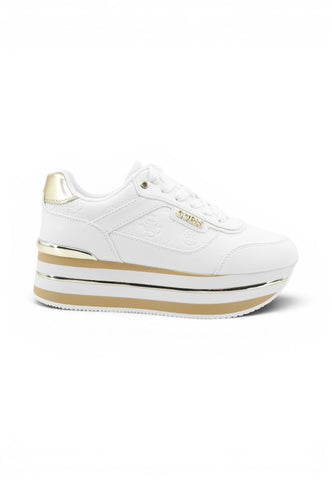 GUESS Sneakers Donna Bianco Oro FLJHN4ELE12-AI27-WHIPL