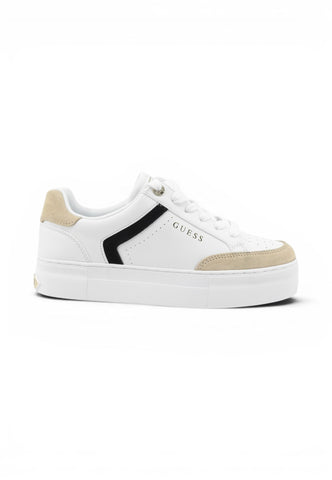 GUESS Sneakers Donna Bianco Beige Nero FLTGX2PEL12-AI27-WHITE