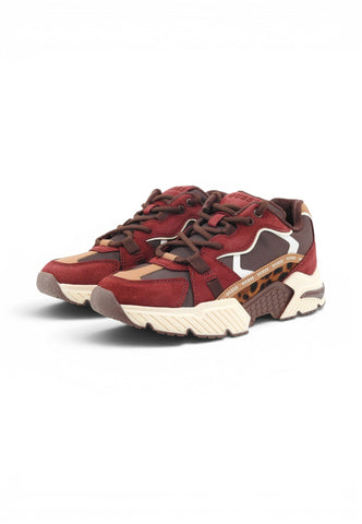 GUESS Sneakers Donna Bordeaux Marrone Animalier FLTCR8ELE12-AI27-DWINE