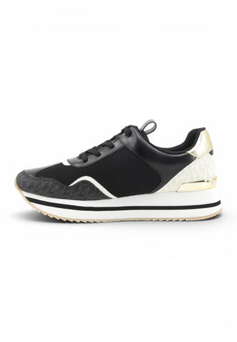 MICHAEL KORS Sneakers Donna Nero Bianco Oro 43T6RNFS1D-AI27-001
