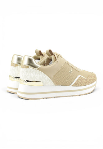 MICHAEL KORS Sneakers Donna Beige Bianco Oro 43T6RNFS1D-AI27-156