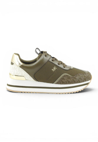 MICHAEL KORS Sneakers Donna Marrone Bianco Oro 43T6RNFS1D-AI27-282