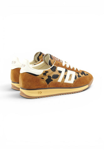 BACK70 Sneakers Donna Marrone Animalier 108009-000184-AI27