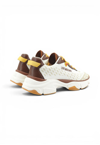 LOVE MOSCHINO Sneakers Donna Bianco Marrone JA15406G1PIYC10B-AI27