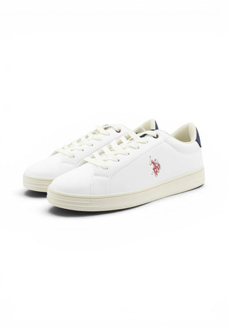 U.S. POLO Sneakers Uomo Bianco Blu ALPHA004-AI27-WHI-DBL02