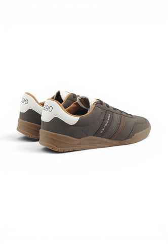 U.S. POLO Sneakers Uomo Marrone Bianco JAZZ003A-AI27-DBR001