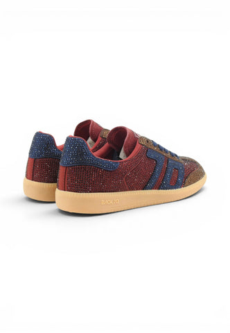 BACK70 Sneakers Donna Rosso Blu Strass 108005-000243-AI27