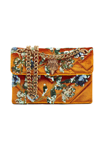 KURT GEIGER Borsa A Spalla Donna Giallo Paillettes 5017994789-AI27