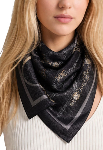 GUESS Foulard Donna Nero Grigio AW5532VIS03-AI27-BLA