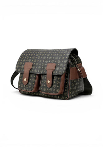 POLLINI Borsa Tracolla Donna Nero Marrone TE8421PP04Q1100D-AI27