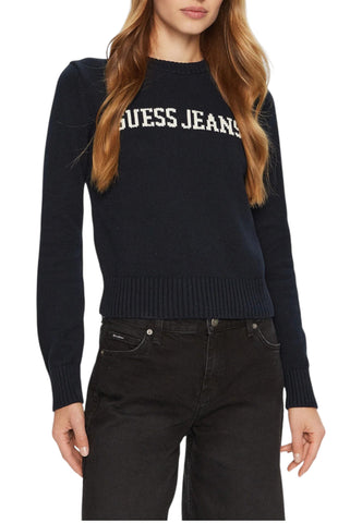 GUESS Maglione Donna Blu Bianco W4BR10Z3HM1-AI27-A71W